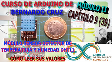 Curso de Arduino - Capitulo 39 - Modulo sensor detector de temperatura y humedad. Como leer valores