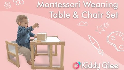 KIDDY GLEE - Montessori Weaning Table & Chair Set video