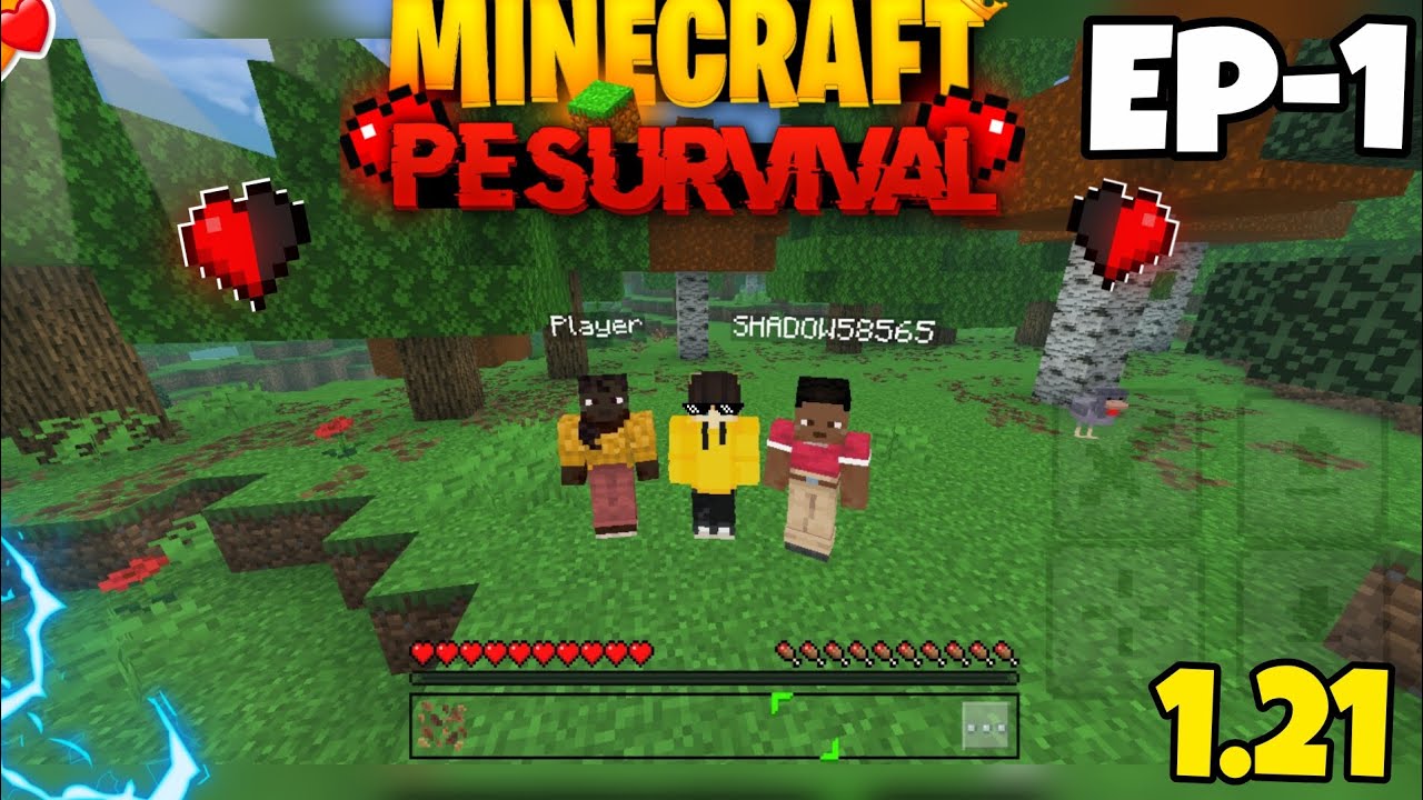 Minecraft pe survival series in Ep -1 - YouTube