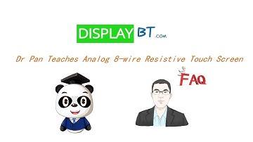 Tutorial: Dr Pan Teaches Analog 8 wire Resistive Touch Screen