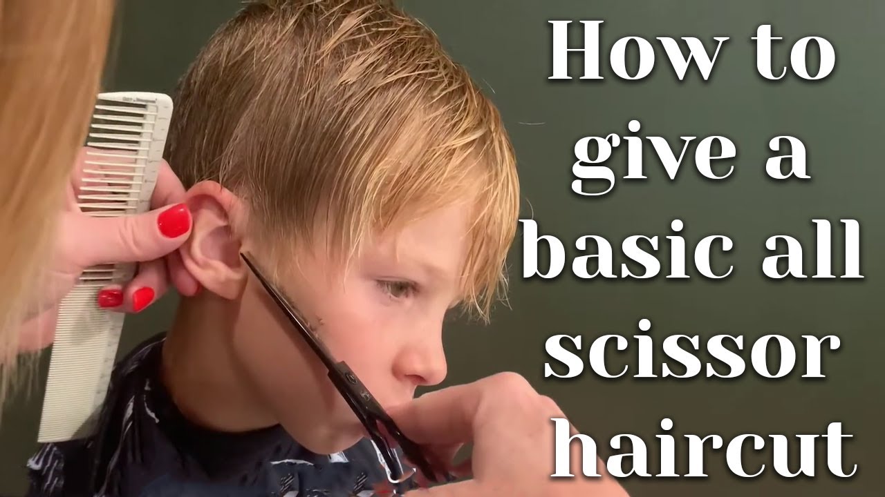 Basic all Scissor Haircut  How to give a Basic all Scissor Haircut 