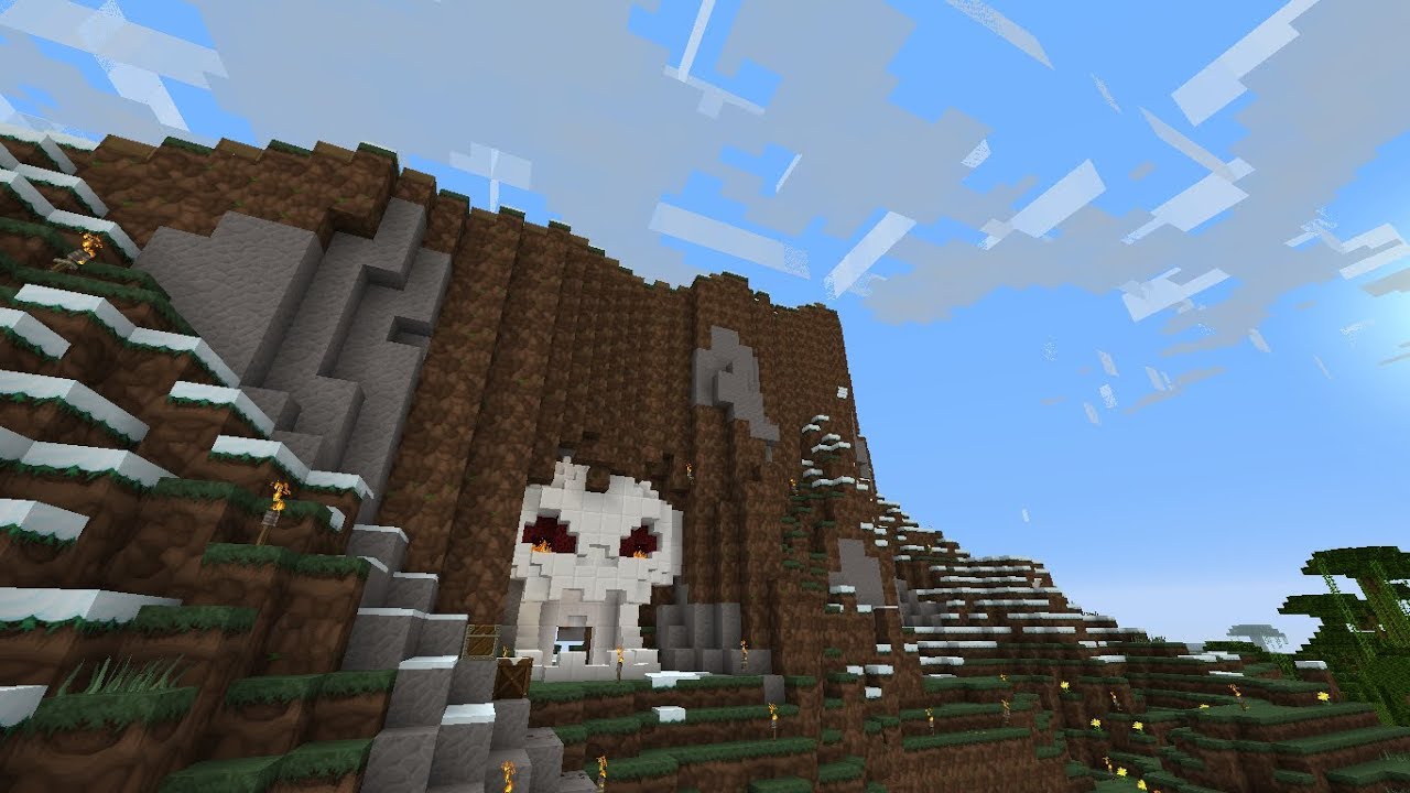 Minecraft 1.13 | Ep 9 | Terraforming, Tête de mort et Tour! - YouTube