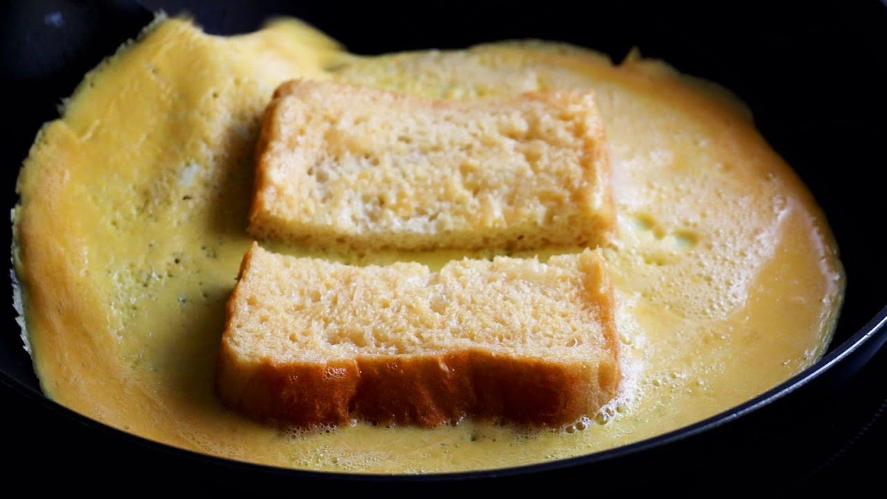 How to Make One Pan Egg toast, Easy & Quickly, French Toast Omelette Egg Sandwich YouTube