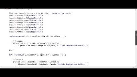 JToolBar em Java   Exemplo Simples