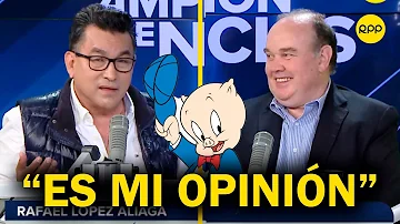 Rafael López Aliaga reacciona a la imitación que le hizo Hernán Vidaurre en 'Ampliación de Noticias'
