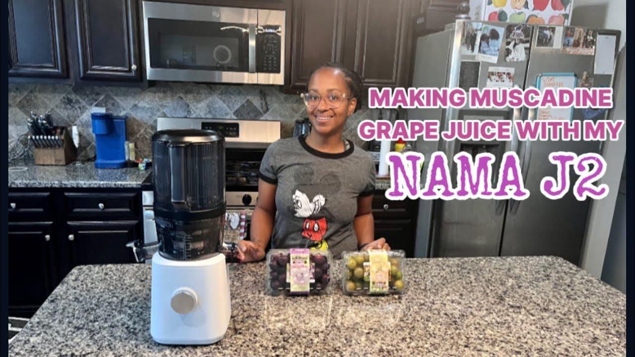 Making Muscadine Grape Juice With My Nama J2 Cold Press Juicer 🍇 YouTube