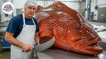 Amazing Masterful Cutting Skills - Giant Grouper | Fastest Knife Skills You