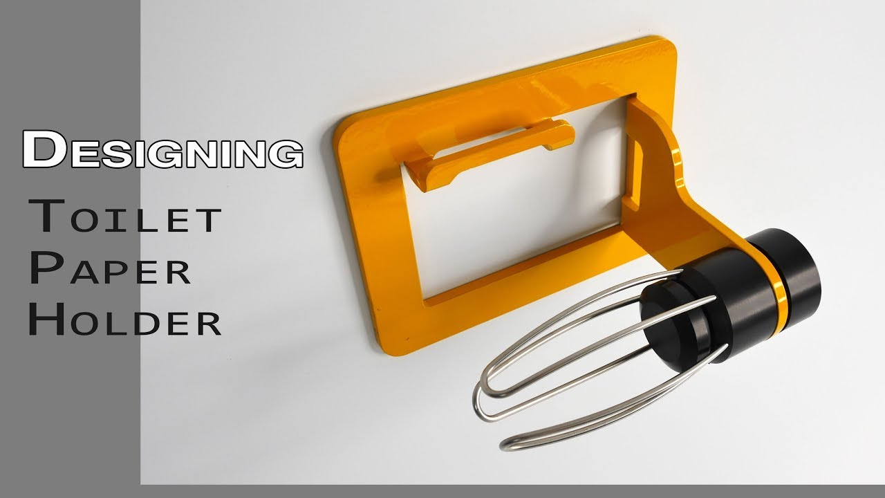 Toilet Paper holder: Folded sheet metal Industrial Design process start to finish