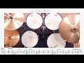 【ドラム楽譜】往け / LiSA【叩いてみた】