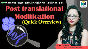 Post translational modification (Quick Overview)
