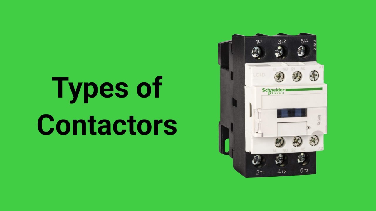 contactor kitne prakar ke hote hain types of contactors in electrical