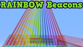 Minecraft Xbox 360 + PS3 - TU25 RAINBOW BEACON Build Guide