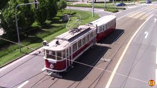 125 let tramvajové dopravy v Olomouci, historická tramvaj 223 a autobus Škoda 706 RTO, 8. 5. 2024 HD