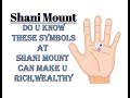 Do U know these symbols square,circle,trident at Shani Mount Line Palmistry can make U  rich,wealthy