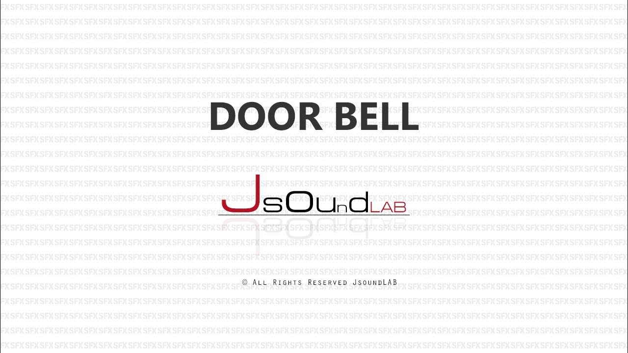 Door Bell Sound Effects Ringing Sounds Domestic Sounds YouTube
