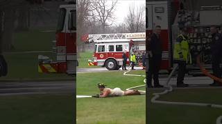 A Fire Hose Can Throw You Back!!