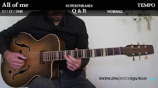 Video thumbnail of "All of me (17-12-1940) | Django Reinhardt | Superphrases vitesse normale | SWD"