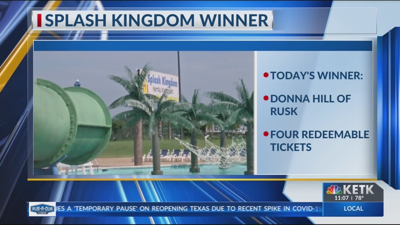 KETK Splash Kingdom Tickets Donna Hill of Rusk YouTube