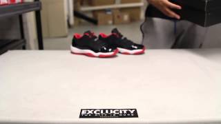 Air Jordan 11 Retro Low "Bred" Unboxing Video at Exclucity