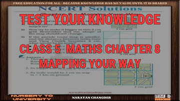CLASS 5  MATHS CHAPTER 8 MAPPING YOUR WAY