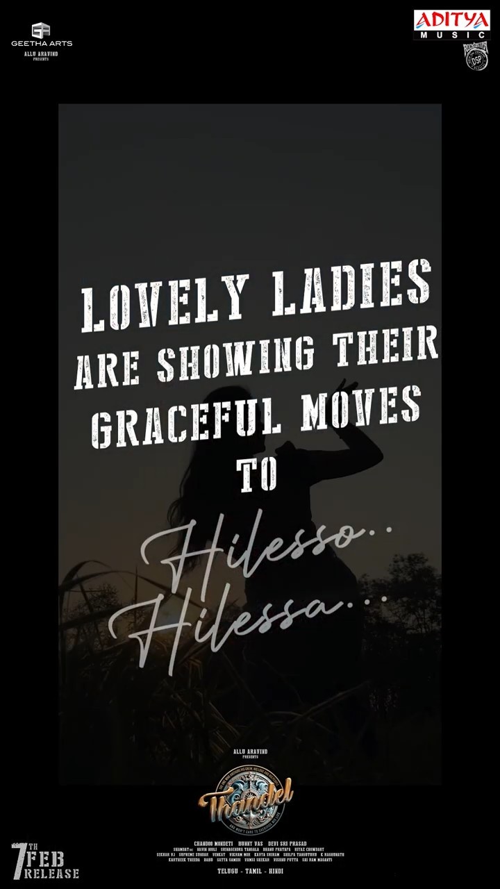 #HilessoHilessa Song #Thandel Movie #shortsongs