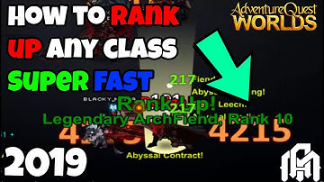 How to RANK UP any Class Super Fast & Easy 2019 *AQW*