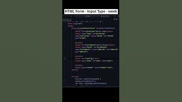 HTML Input Type: Week Explained with Example! #htmlform #codewithmayur