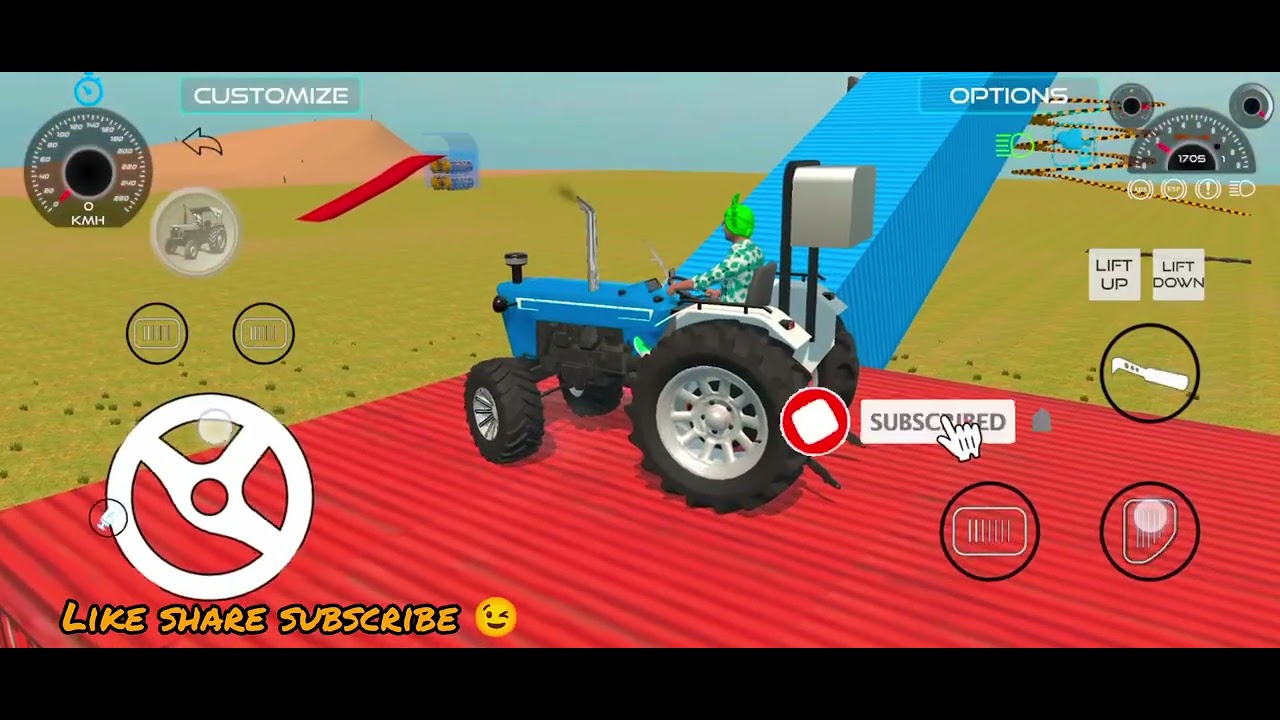 आज पाजी ने अपनी जान दी 😭 New tractor game 2026 #tractor #farming #games #yt #new #gameplay #india 