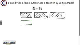 Divide whole number and fractions