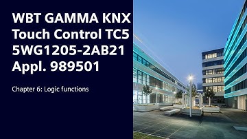 6 Siemens KNX Touch Control Panel TC5: Logic functions etc.