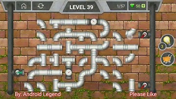 Pipeline Level 39 All 3 stars By Pixign, Android Solution