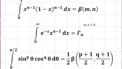Beta and Gamma Functions - Part -1 - Definitions and Properties