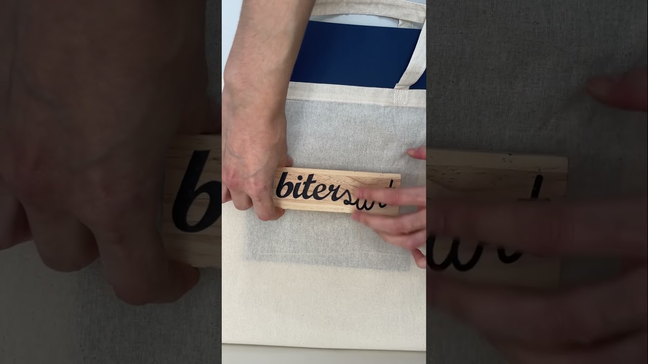 How to stamp on fabric with a logo stamp💪🏼 