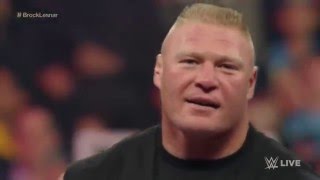 WWE Raw ►Brock Lesnar lays waste to Big Show, Oct  5, 2015