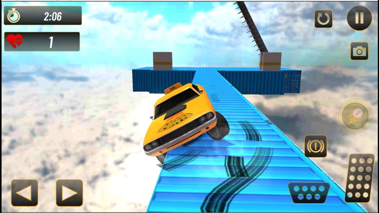 Real Taxi Car Stunts 3D Impossible Ramp Car Stunt Game - Android GamePlay  #5