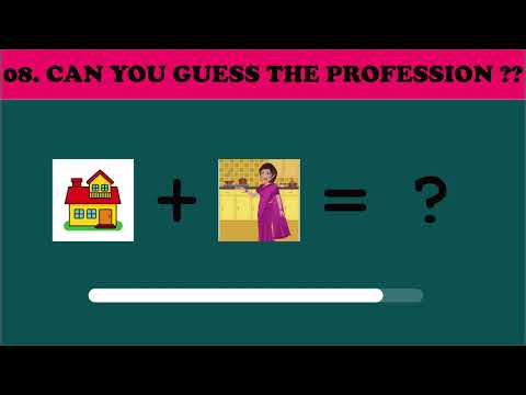 Guess The Profession By Emoji ? | 10 Seconds Emoji Quiz