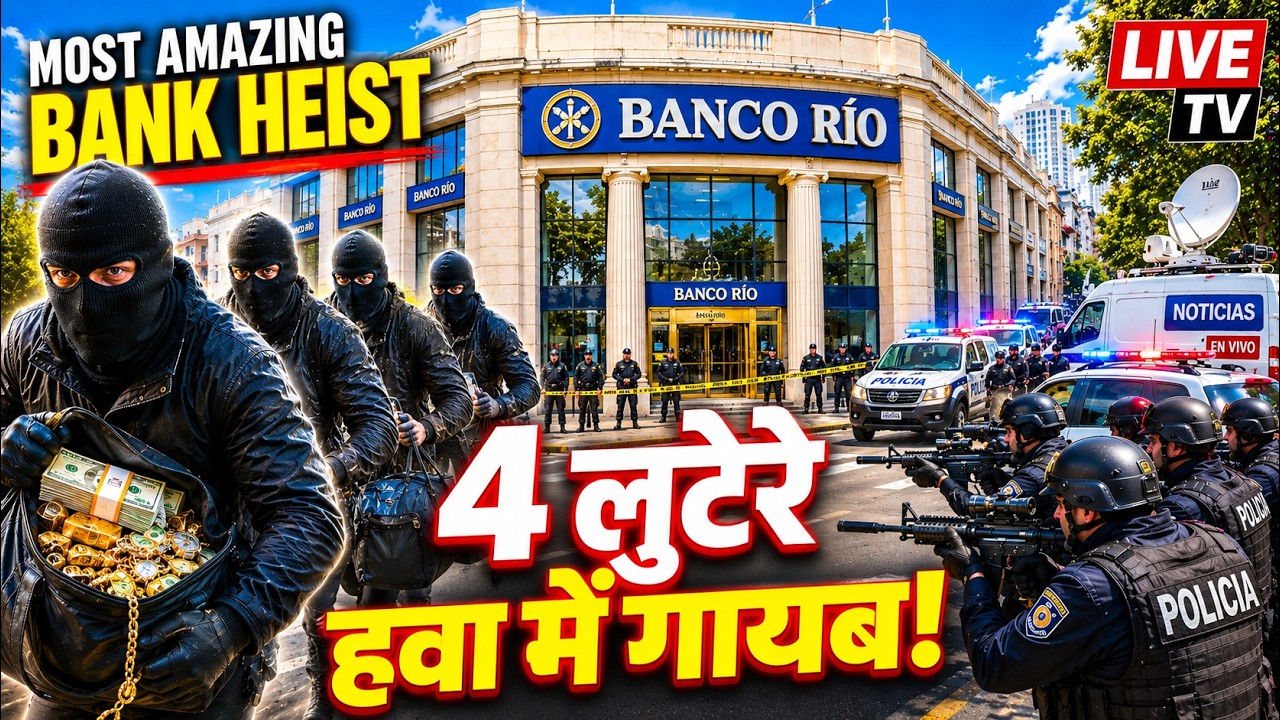 सैकड़ों पुलिस... Live TV... फिर भी 4 लुटेरे लूट का माल लेकर हवा में गायब!