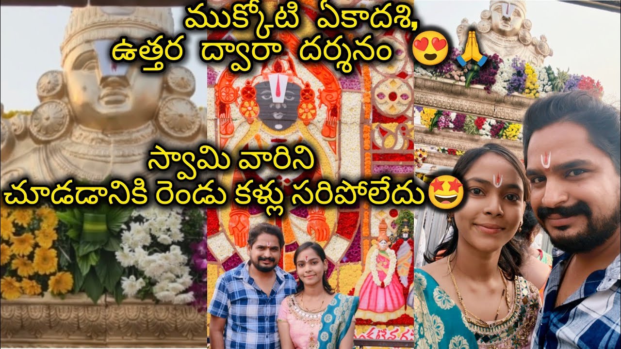  ముక్కోటి ఏకాదశి వైకుంఠ ద్వారా దర్శనం 😍🙏 || vadapalli || #tirupati #trending #vairal 