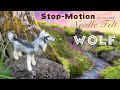 Diy needle felting a wolf tutorial stop motion animated