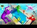 GTA 5 Ragdolls Incredibox Sprunki Team Wild Water Jumps and Fails!