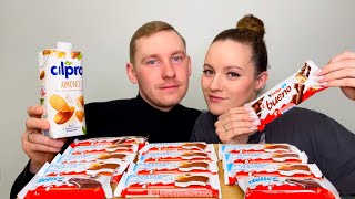 видео: МУКБАНГ КИНДЕР ЛОМТИКИ КИНДЕР БУЭНО ЧЕЛЛЕНДЖ ответы на вопросы MUKBANG KINDER SLICES BUENO CHALLENGE картинка: МУКБАНГ КИНДЕР ЛОМТИКИ КИНДЕР БУЭНО ЧЕЛЛЕНДЖ ответы на вопросы MUKBANG KINDER SLICES BUENO CHALLENGE
