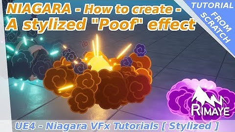 Niagara : How to create a stylized "POOF" effect - UE4 tutorials [ Explosion - Location Event ]