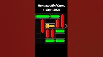 7 September Mini Game Hamster Kombat Solve | today mini game | How to solve Mini Fuzzule Game wanna
