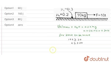A block is kept on a rough horizontal surface. A variable horizontal force is acting on the bloc...