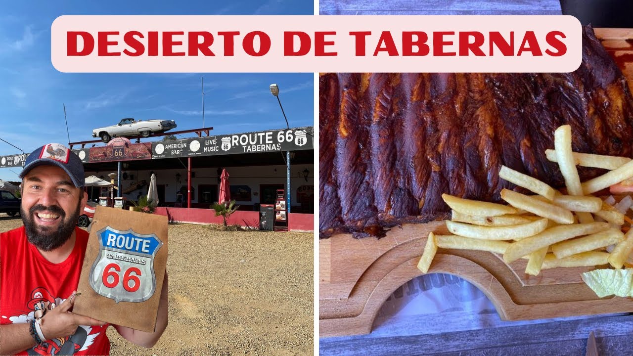 🍽️ Restaurante Americano🌽 ROUTE 66 🌽 Desierto de Tabernas (Almería) 🌵