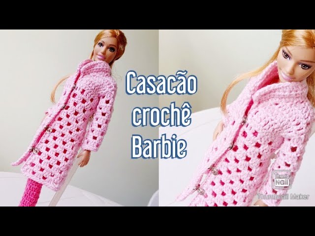 Roupa de crochê Barbie/ Ropa tejida a crochet muñeca Barbie