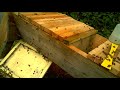 Installing a swarm into a top bar hive