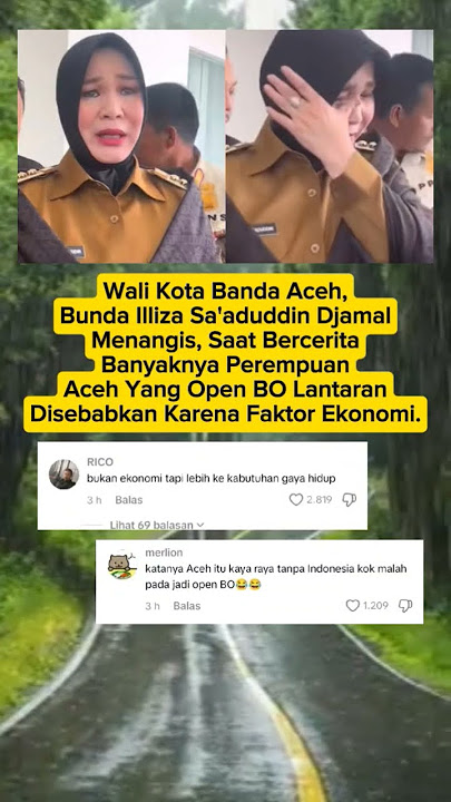 Walikota Banda Aceh Menangis Lantaran Banyaknya Perempuan Aceh Yang Open BO #fyp #viralshort