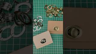 How to Install Prong Back Oval Turn Lock 👜 #BagClasps #OvalClasp #TurnLock #ProngBackTurnLock