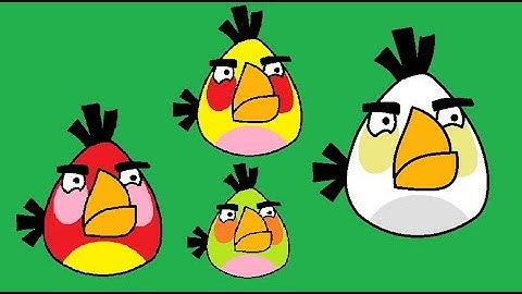 How to Draw Angry Bird Matilda in MS Paint | Simple Children Art in MS Paint Learn MS Paint ComeTube